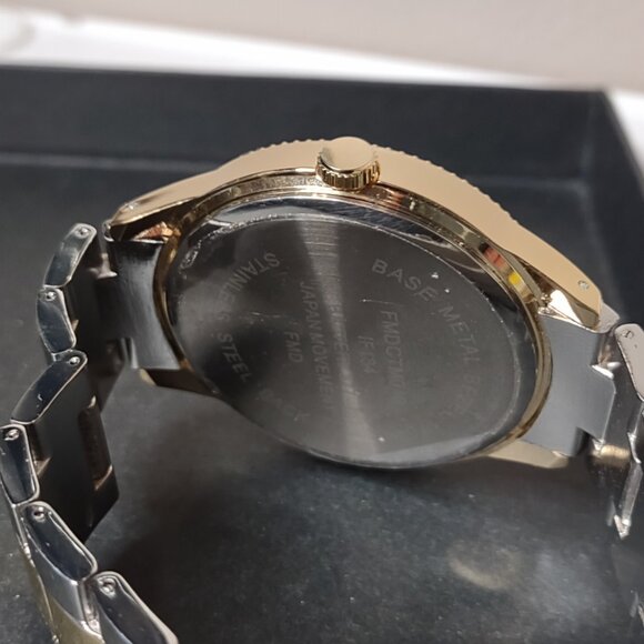 8 Inch Blue Watch With Two Tone Band - Picture 7 of 12